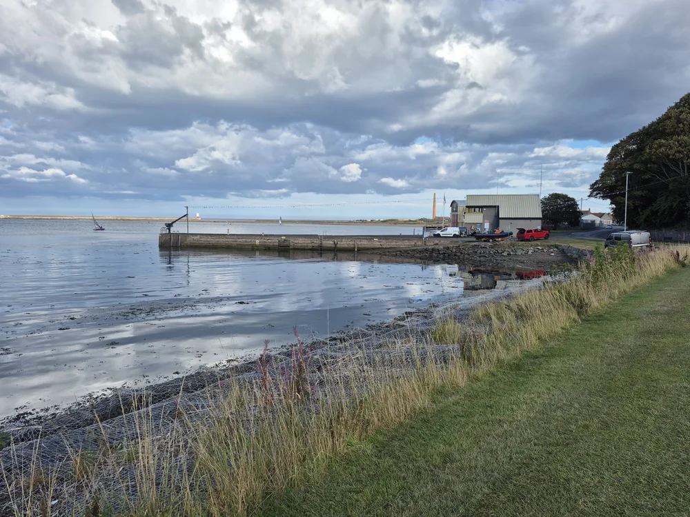 Berwick Upon Tweed Public Slipway viewed from the village green.